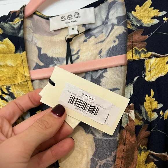 NWT Sea Ella Wrap Dress Sz 8 - Picture 4 of 7